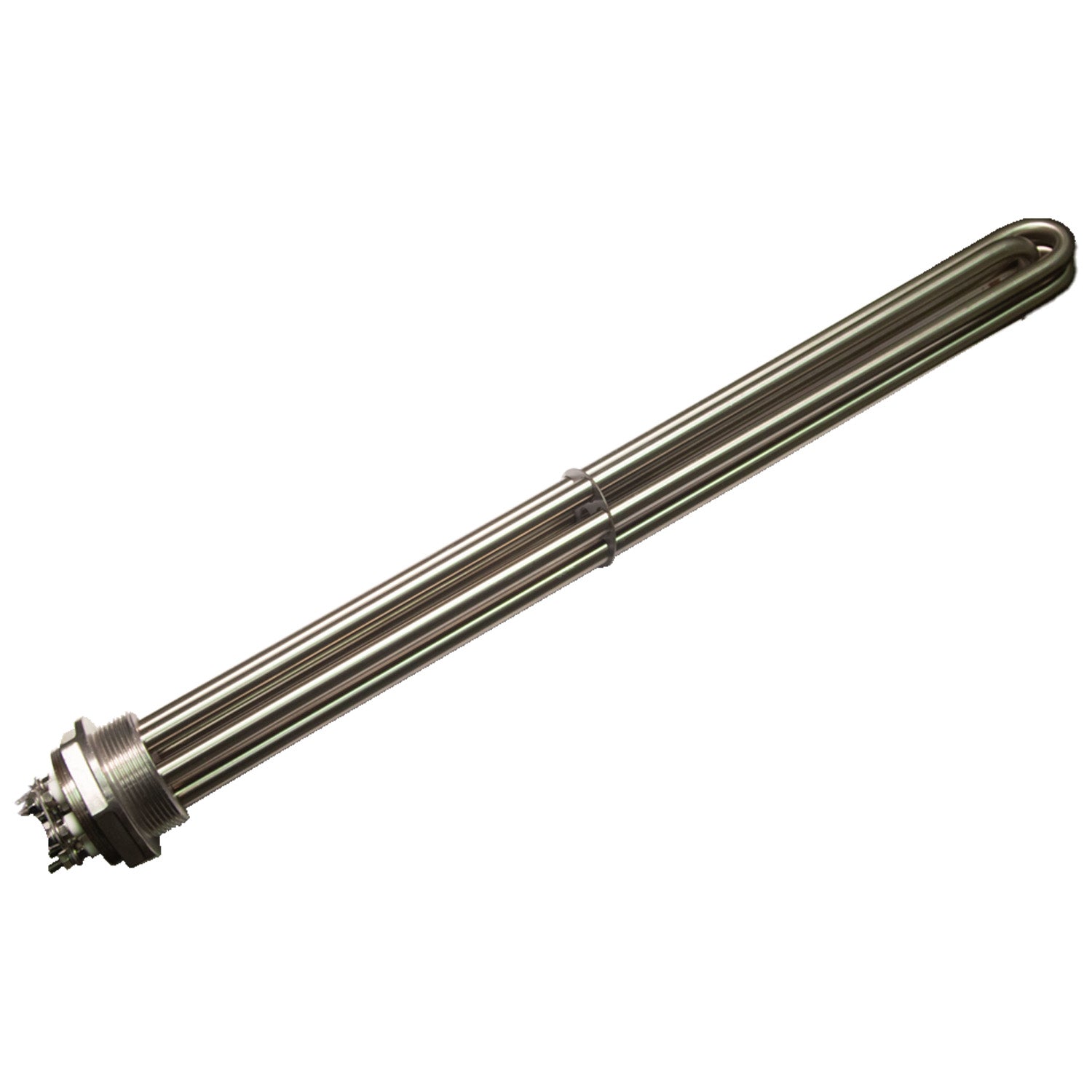 Heating Element, 480V, 3P, 15KW, 2" NPT Tank Connection x 62mm Cap Connection, 21.25" Sheath L