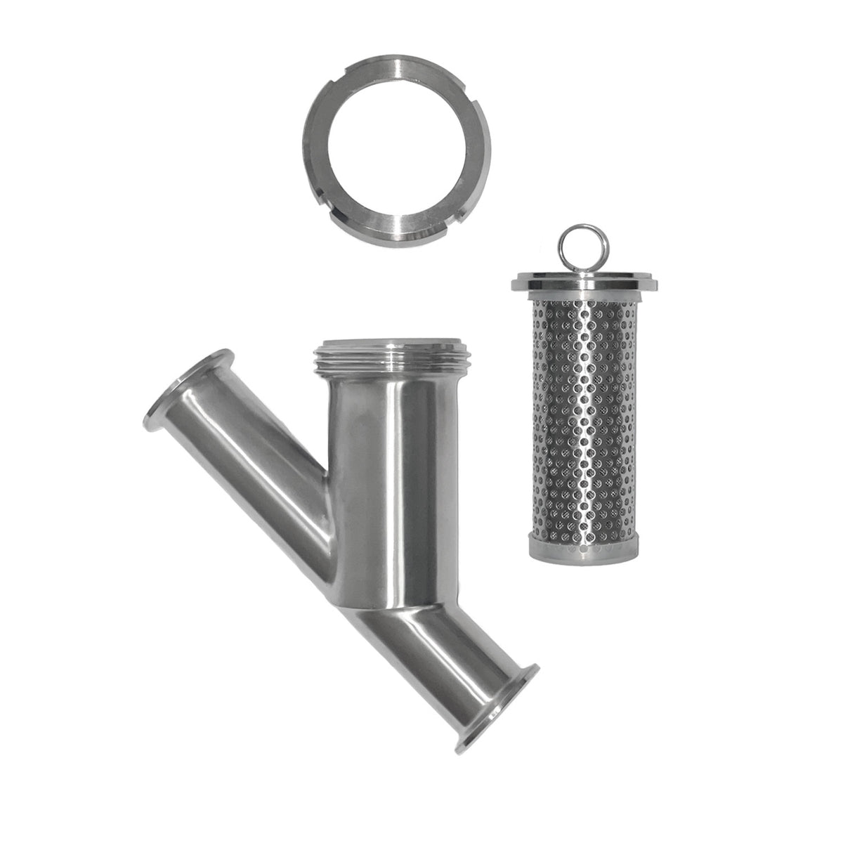 Y (WYE) Strainer, 1.5&quot; Tri-Clamp Ends